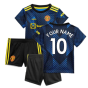 Man Utd 2021-2022 Third Baby Kit (Blue) (Your Name)