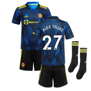 Man Utd 2021-2022 Third Mini Kit (Blue) (ALEX TELLES 27)
