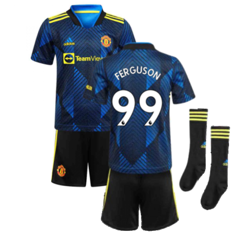 Man Utd 2021-2022 Third Mini Kit (Blue) (FERGUSON 99)