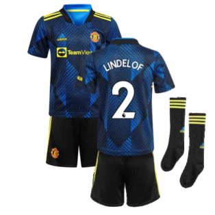 Man Utd 2021-2022 Third Mini Kit (Blue) (LINDELOF 2)