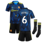 Man Utd 2021-2022 Third Mini Kit (Blue) (POGBA 6)