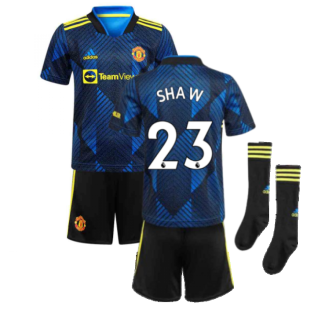 Man Utd 2021-2022 Third Mini Kit (Blue) (SHAW 23)