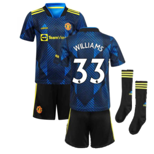 Man Utd 2021-2022 Third Mini Kit (Blue) (WILLIAMS 33)