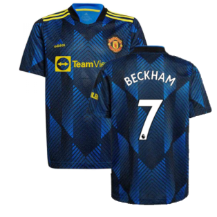 Man Utd 2021-2022 Third Shirt (Kids) (BECKHAM 7)