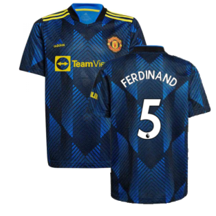 Man Utd 2021-2022 Third Shirt (Kids) (FERDINAND 5)