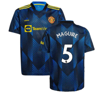 Man Utd 2021-2022 Third Shirt (Kids) (MAGUIRE 5)