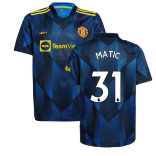 Man Utd 2021-2022 Third Shirt (Kids) (MATIC 31)