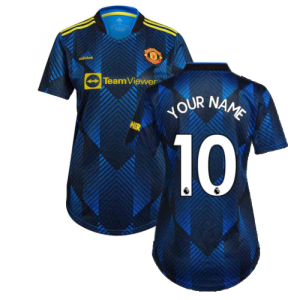 Man Utd 2021-2022 Third Shirt (Ladies) (Your Name)