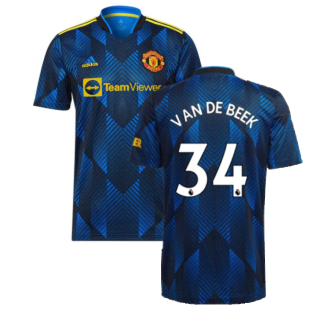 Man Utd 2021-2022 Third Shirt (VAN DE BEEK 34)