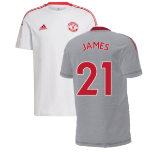 Man Utd 2021-2022 Training Tee (Grey) (JAMES 21)
