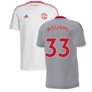 Man Utd 2021-2022 Training Tee (Grey) (WILLIAMS 33)