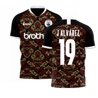 Manchester Blues 2022-2023 Away Concept Football Kit (Libero) (J ALVAREZ 19)