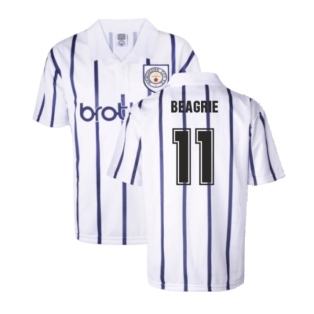 Manchester City 1993 Away Retro Football Shirt (Beagrie 11)