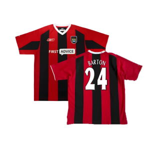 Manchester City 2003-04 Away Shirt ((Very Good) XL) (Barton 24)
