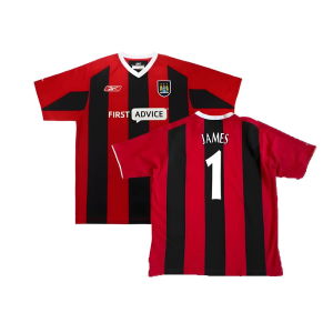 Manchester City 2003-04 Away Shirt ((Very Good) XL) (James 1)