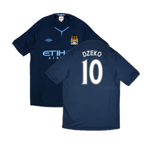 Manchester City 2010-11 Away Shirt ((Very Good) XL) (Dzeko 10)