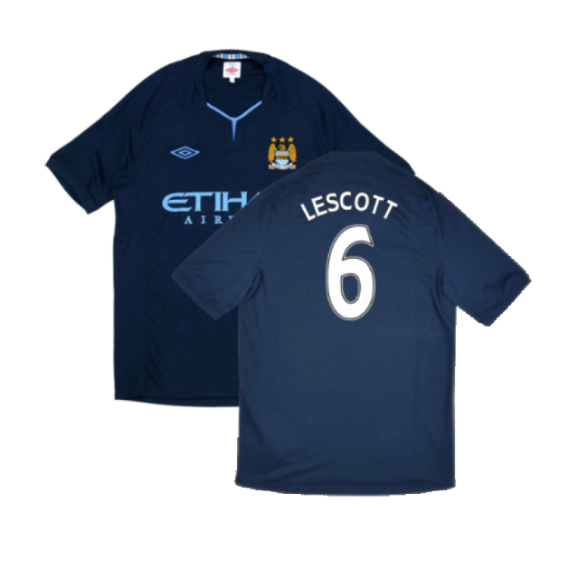 Manchester City 2010-11 Away Shirt ((Very Good) XL) (Lescott 6)
