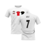 Manchester United 1998-1999 Retro Shirt T-shirt (White) (Best 7)
