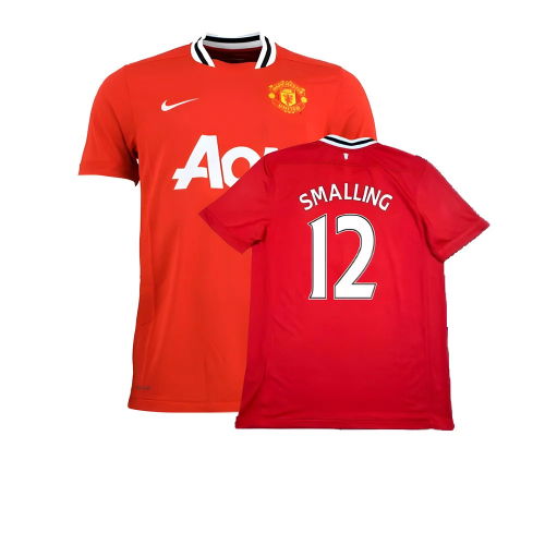 Manchester United 2011-12 Home Shirt ((Excellent) XL) (Smalling 12)