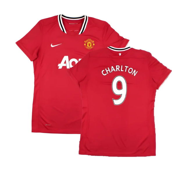 Manchester United 2011-12 Home Shirt (Women\'s) ((Very Good) M) (CHARLTON 9)
