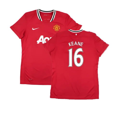 Manchester United 2011-12 Home Shirt (Women\'s) ((Very Good) M) (KEANE 16)