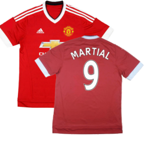 Manchester United 2015-16 Home Shirt ((Good) S) (Martial 9)