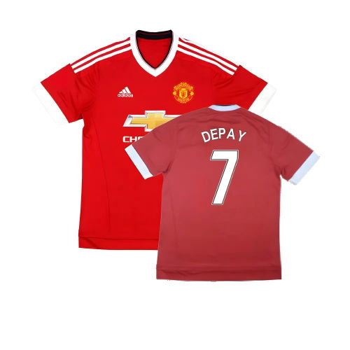 Manchester United 2015-16 Home Shirt (Mint) (Depay 7)