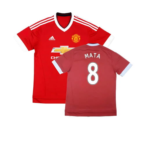 Manchester United 2015-16 Home Shirt (Mint) (Mata 8)