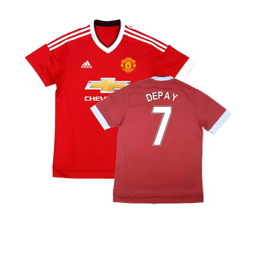 Manchester United 2015-16 Home Shirt ((Very Good) M) (Depay 7)