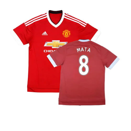 Manchester United 2015-16 Home Shirt ((Very Good) M) (Mata 8)