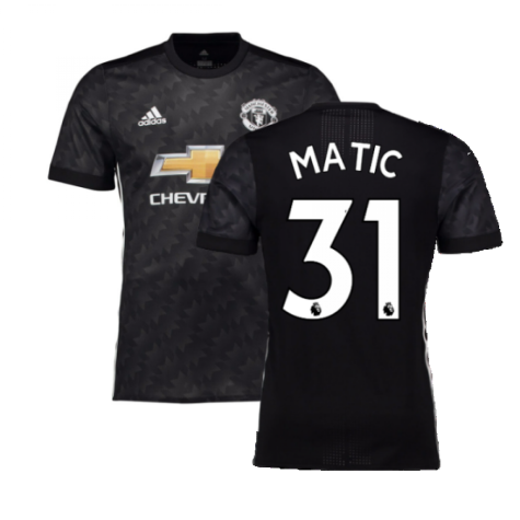 Manchester United 2017-18 Adizero Away Shirt ((Mint) S) (Matic 31)