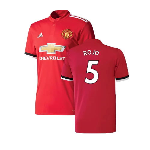 Manchester United 2017-18 Home Shirt ((Excellent) 4-5 Year) (Rojo 5)