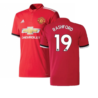 Manchester United 2017-18 Home Shirt ((Excellent) L) (Rashford 19)