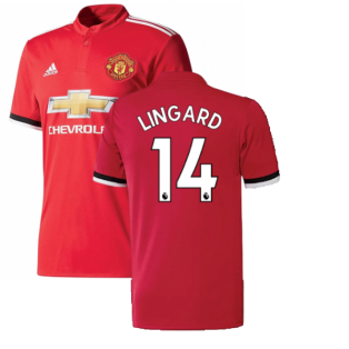 Manchester United 2017-18 Home Shirt ((Excellent) S) (Lingard 14)