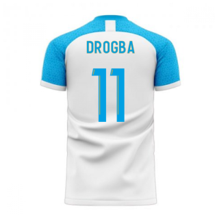 Marseille 2022-2023 Home Concept Football Kit (Libero) (DROGBA 11)