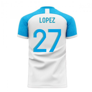 Marseille 2022-2023 Home Concept Football Kit (Libero) (LOPEZ 27)
