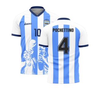 Messi x Maradona Argentina World Cup Tribute Shirt (POCHETTINO 4)