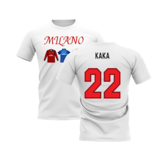 Milano 1995-1996 Retro Shirt T-shirt - Text (White) (KAKA 22)