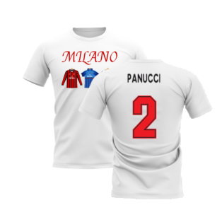 Milano 1995-1996 Retro Shirt T-shirt - Text (White) (Panucci 2)