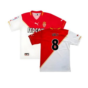 Monaco 2001-02 Home Shirt ((Excellent) L) (Giuly 8)