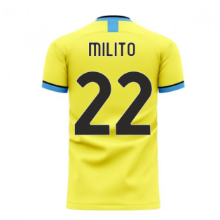 Nerazzurri Milan 2020-2021 Away Concept Football Kit (Libero) (MILITO 22)