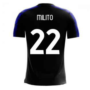 Nerazzurri Milan 2020-2021 Home Concept Football Kit (Libero) (MILITO 22)