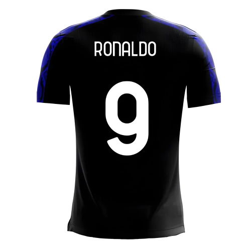 Nerazzurri Milan 2025-2026 Home Concept Football Kit (Libero) (RONALDO 9)