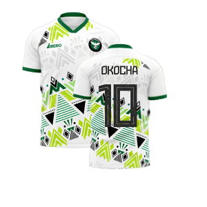 Nigeria 2025-2026 Away Concept Football Kit (Libero) (OKOCHA 10) - Little Boys