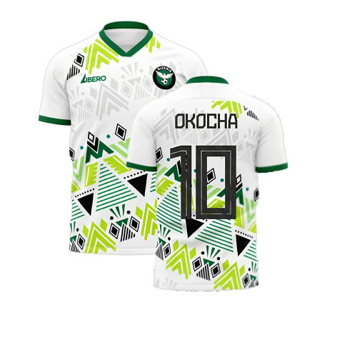 Nigeria 2025-2026 Away Concept Football Kit (Libero) (OKOCHA 10) - Little Boys