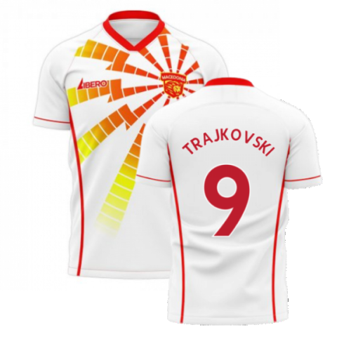 North Macedonia 2025-2026 Away Concept Shirt (Libero) (TRAJKOVSKI 9)