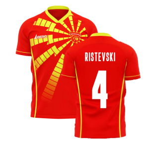North Macedonia 2025-2026 Home Concept Shirt (Libero) (RISTEVSKI 4)