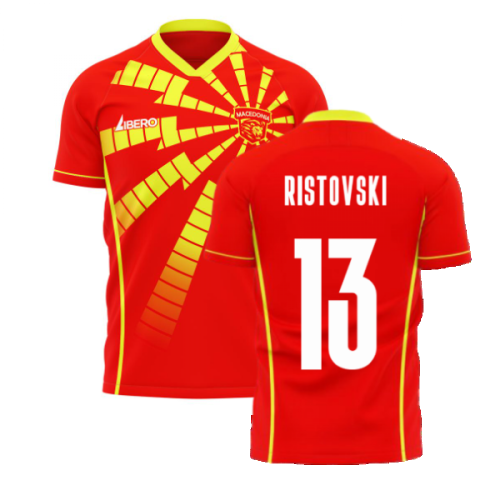 North Macedonia 2025-2026 Home Concept Shirt (Libero) (RISTOVSKI 13)
