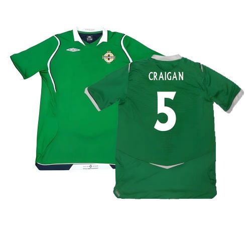 Northern Ireland 2008-09 Home Shirt ((Excellent) M) (Craigan 5)
