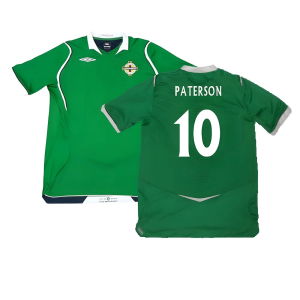 Northern Ireland 2008-09 Home Shirt ((Excellent) M) (Paterson 10)